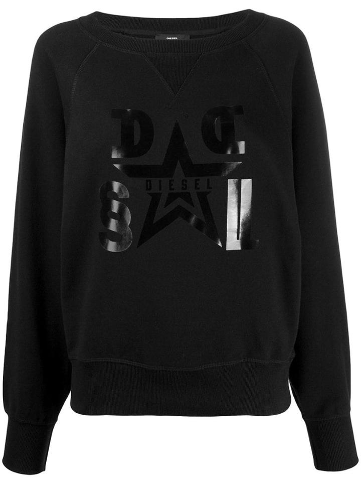 Diesel Star Logo Sweatshirt - Black