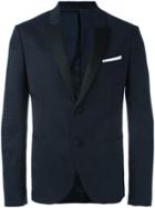 Neil Barrett Tonal Pattern Blazer - Blue