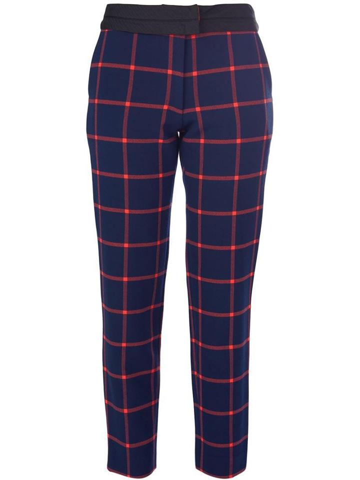 Thakoon Addition Cropped Tartan Trousers