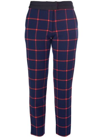 Thakoon Addition Cropped Tartan Trousers