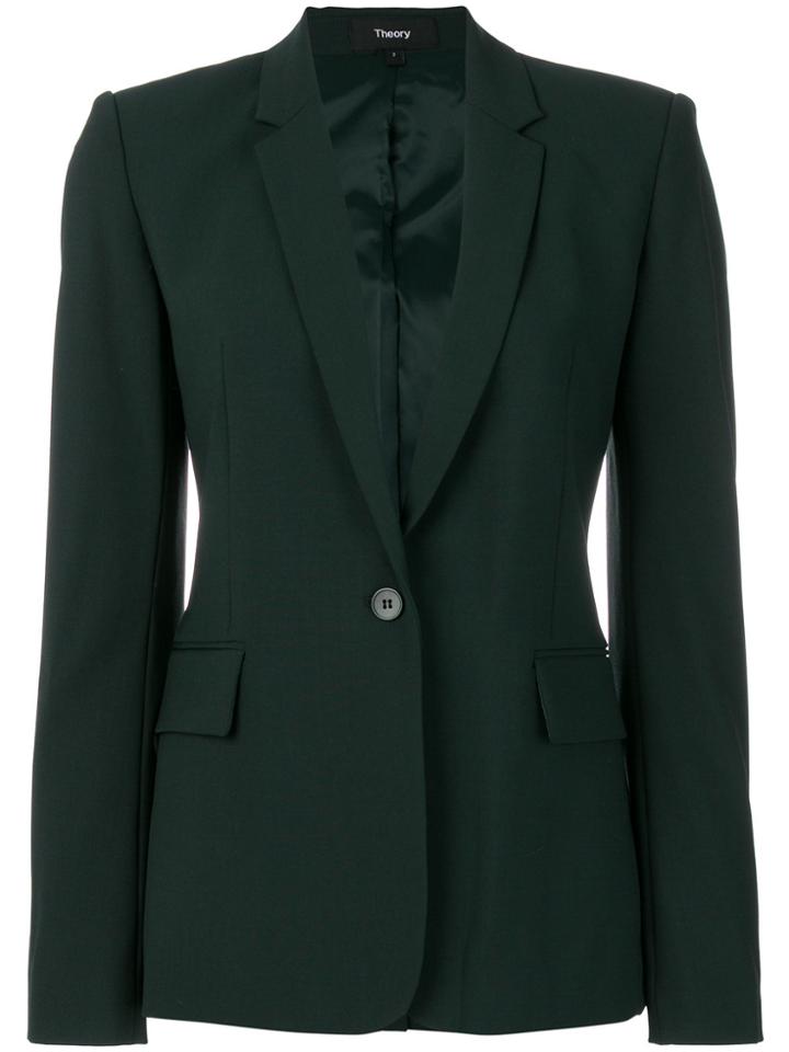 Theory Fitted Blazer - Green