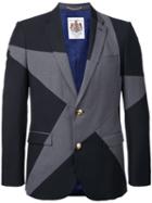 Education From Youngmachines Star Print Blazer, Men's, Size: 1, Grey, Polyester/rayon