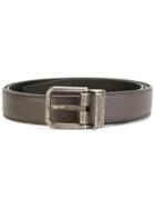 Dolce & Gabbana Classic Belt, Men's, Size: 95, Grey, Leather