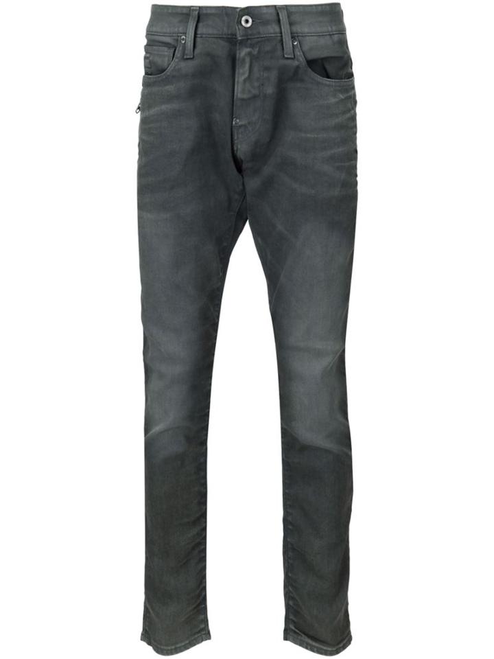 G-star Side Zip Pocket Jeans, Men's, Size: 31/32, Grey, Cotton/lyocell/polyester/spandex/elastane