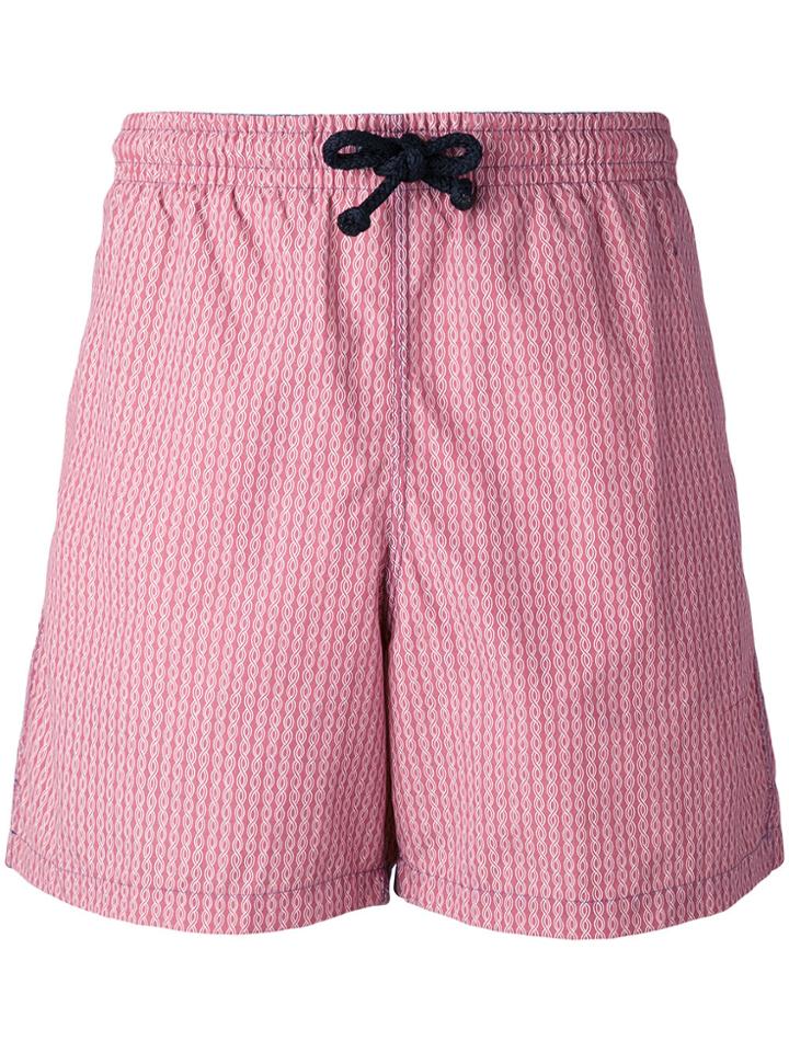 Fashion Clinic Timeless Chain Print Swim Shorts - Red