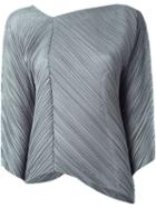 Pleats Please By Issey Miyake Asymmetric Pleated Top