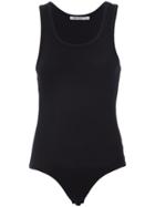 T By Alexander Wang Scoop Neck Bodysuit - Black