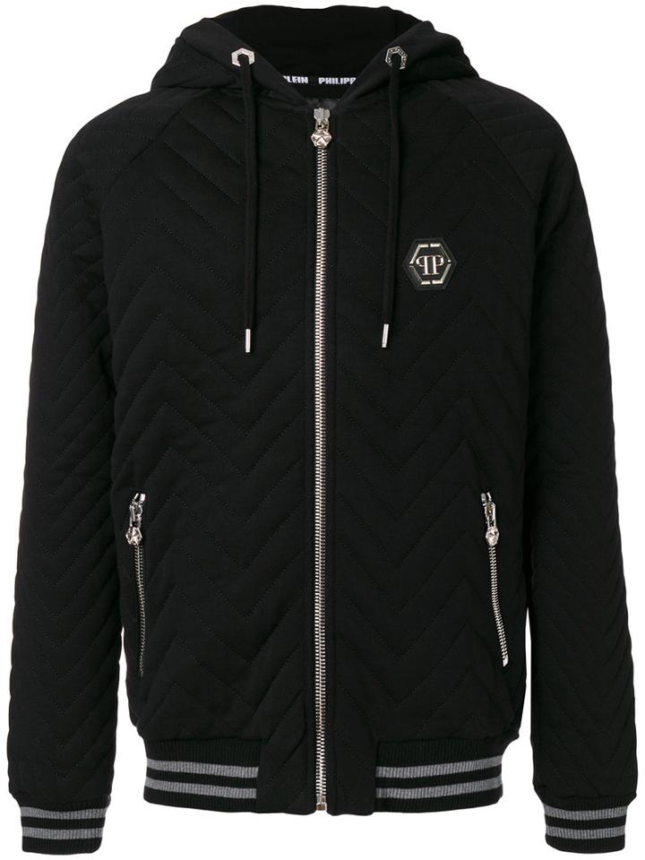 Philipp Plein - Zipped Hoodie - Men - Cotton - L, Black, Cotton