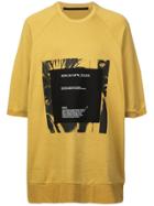 Julius Front Print Oversized T-shirt - Yellow