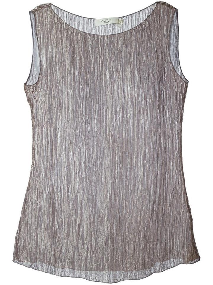 Romeo Gigli Pre-owned Sheer Tank Top - Grey