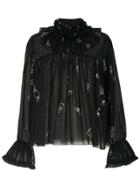 Karen Walker Bad Bishop Blouse - Black