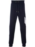 Moncler Gamme Bleu Drawstring Waist Track Pants, Men's, Size: Small, Blue, Cotton