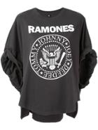 R13 Ramones Rolled-sleeves T-shirt - Grey