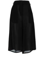 Damir Doma 'paris' Wide Leg Trousers, Women's, Size: Medium, Black, Cotton