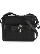 Carven Latch Detail Crossbody Bag - Black