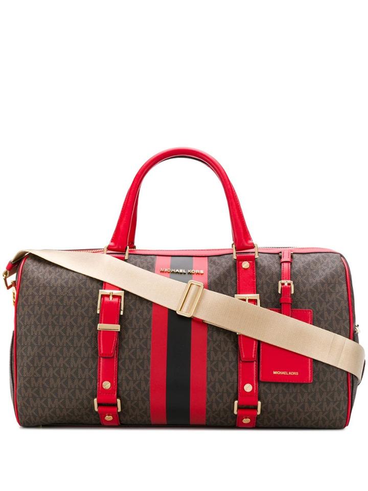 Michael Michael Kors Logo Luggage Bag - Brown