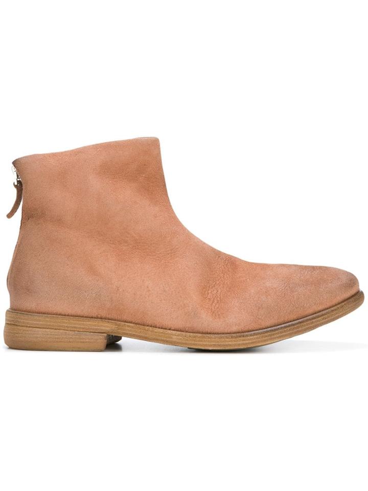 Marsèll Zip Ankle Boots - Pink & Purple