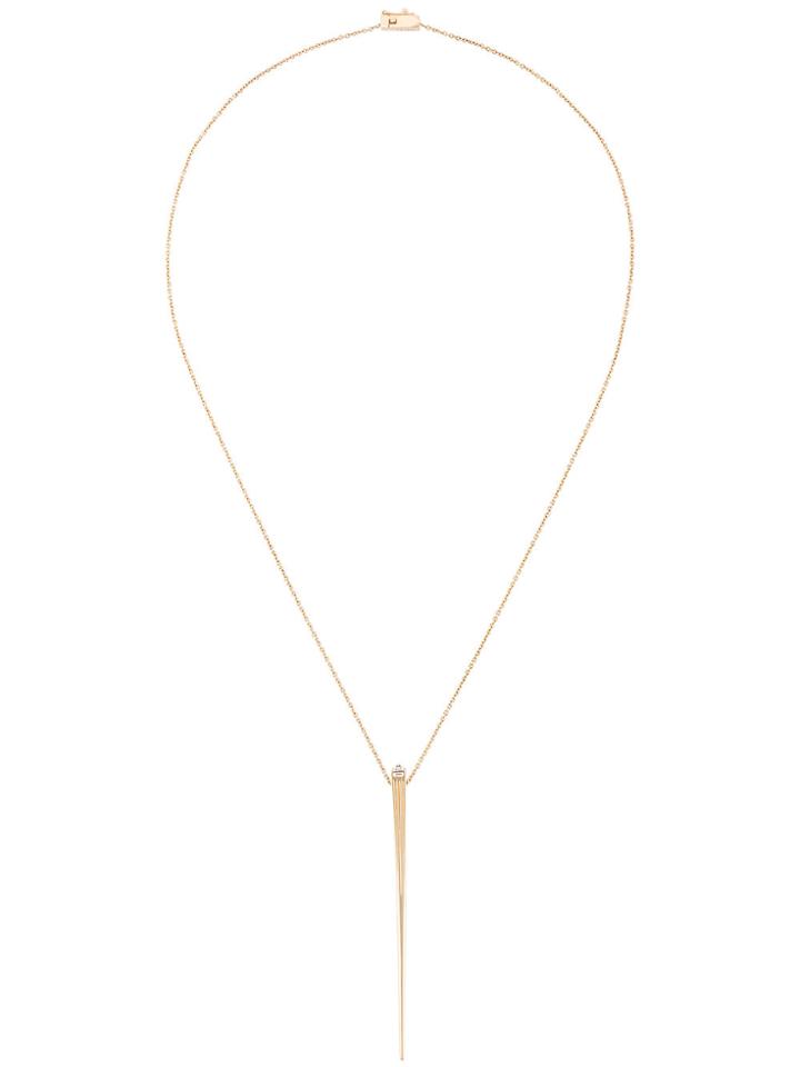 Tejen Capstone Fluted Pendant - Metallic