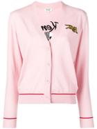Kenzo Embroidered Tiger Cardigan - Pink