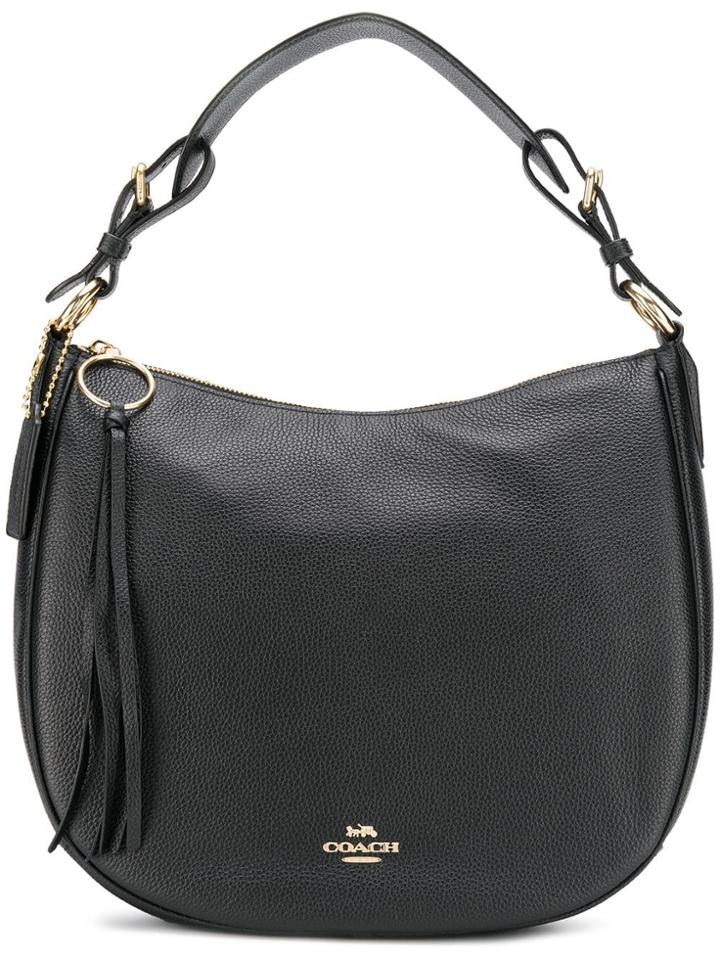 Coach Coach - Woman - Polished Pbble Lthr Sutton Hobo - Black