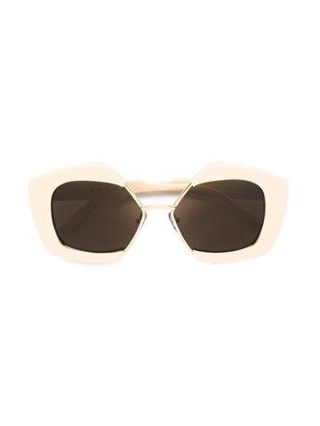 Marni Eyewear 'edge' Sunglasses - Nude & Neutrals