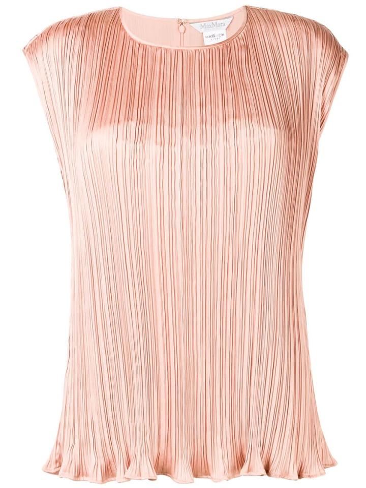 Max Mara Micro-pleated Blouse - Neutrals