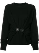Mm6 Maison Margiela Button-detail Sweater - Black