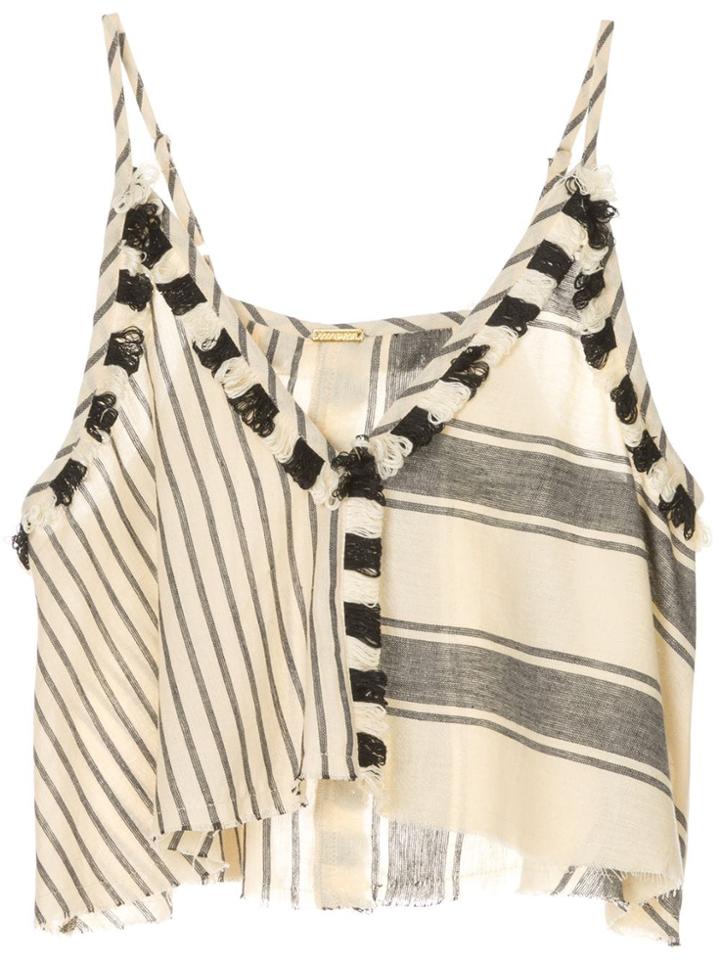 Dodo Bar Or Cropped Patchwork Top - Neutrals