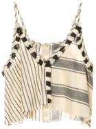 Dodo Bar Or Cropped Patchwork Top - Neutrals