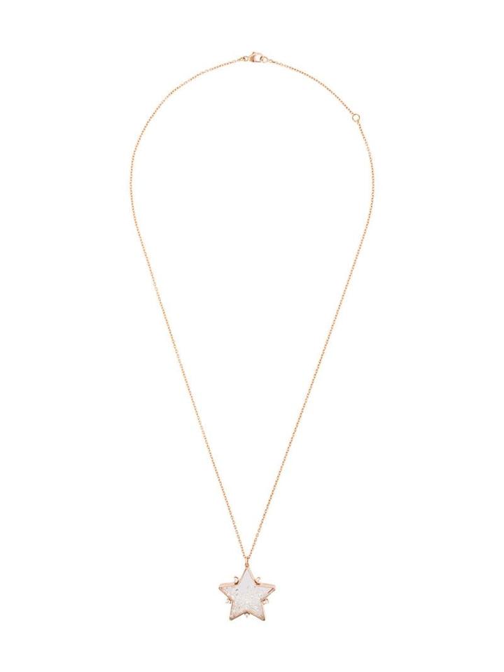 Moritz Glik Star Pendant With Diamonds & White Sapphires - Neutrals