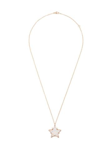 Moritz Glik Star Pendant With Diamonds & White Sapphires - Neutrals