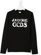 Gcds Kids Teen 'j'adore Gcds'sweatshirt - Black
