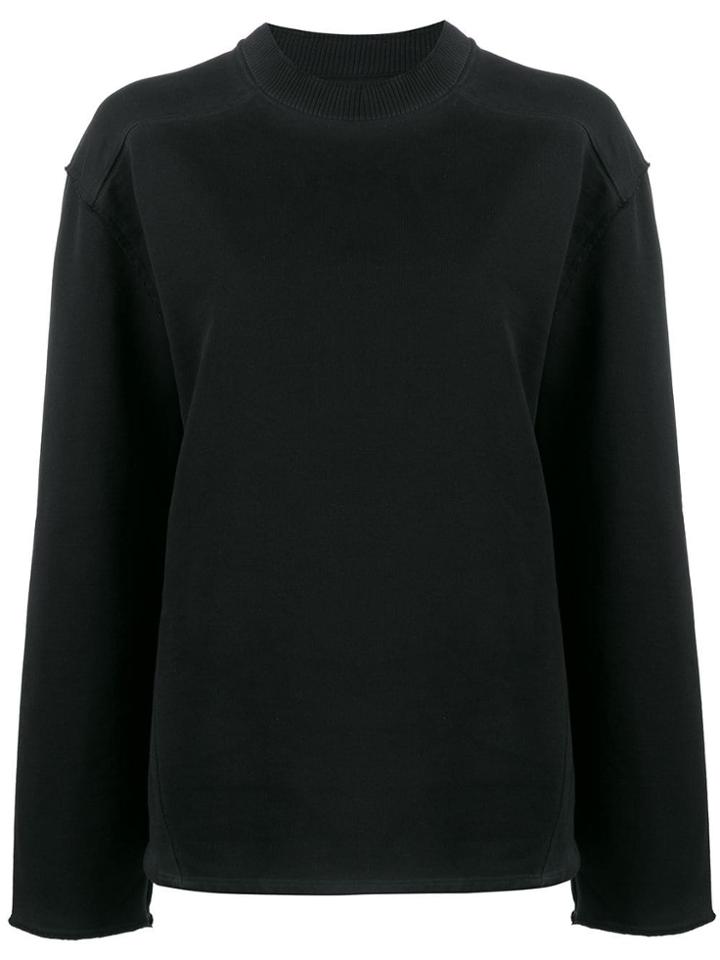 Acne Studios Elongated Faded Sweatshirt - Black