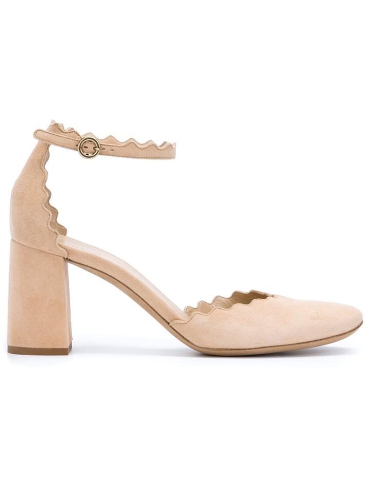 Chloé 'lauren' Ankle Strap Pumps - Nude & Neutrals