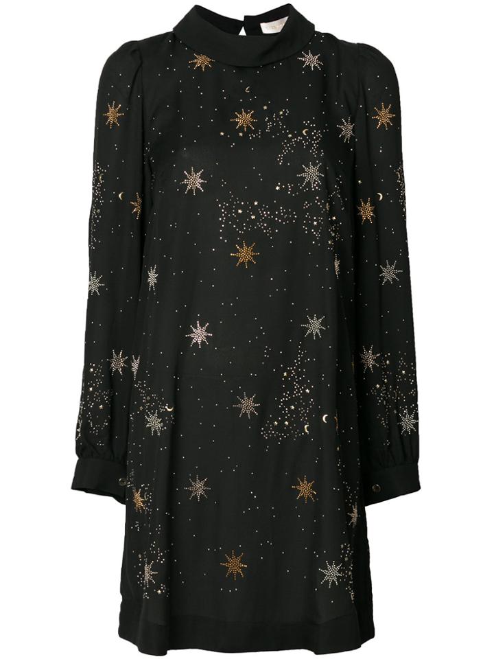 Stine Goya Star Embroidered Dress - Black