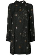 Stine Goya Star Embroidered Dress - Black