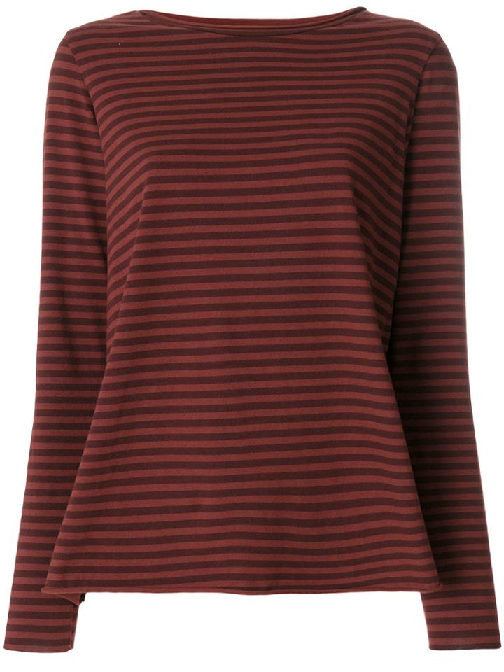 Labo Art Striped Top - Red