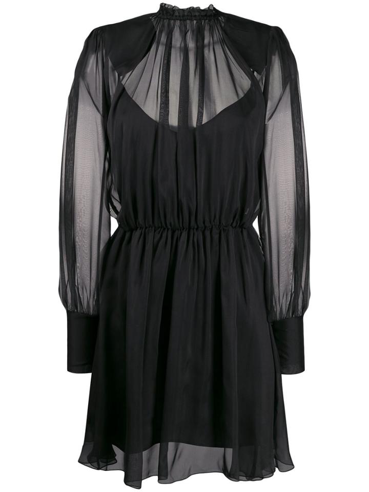 Federica Tosi Sheer Layer Dress - Black