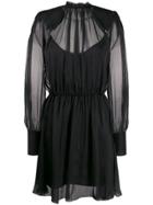 Federica Tosi Sheer Layer Dress - Black