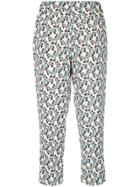 Marni Floral Print Trousers - Nude & Neutrals