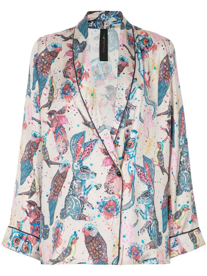 Romance Was Born Bunny Bird Robe - Neutrals