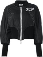 Gcds Back Logo Bomber Jacket, Women's, Size: Small, Black, Polyamide/polyester