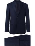 Z Zegna Fitted Dinner Suit, Men's, Size: 48, Blue, Acetate/viscose/wool