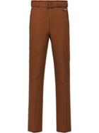 Prada Trousers With Patch - Brown