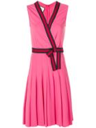 Gucci Jersey Dress With Web - Pink & Purple