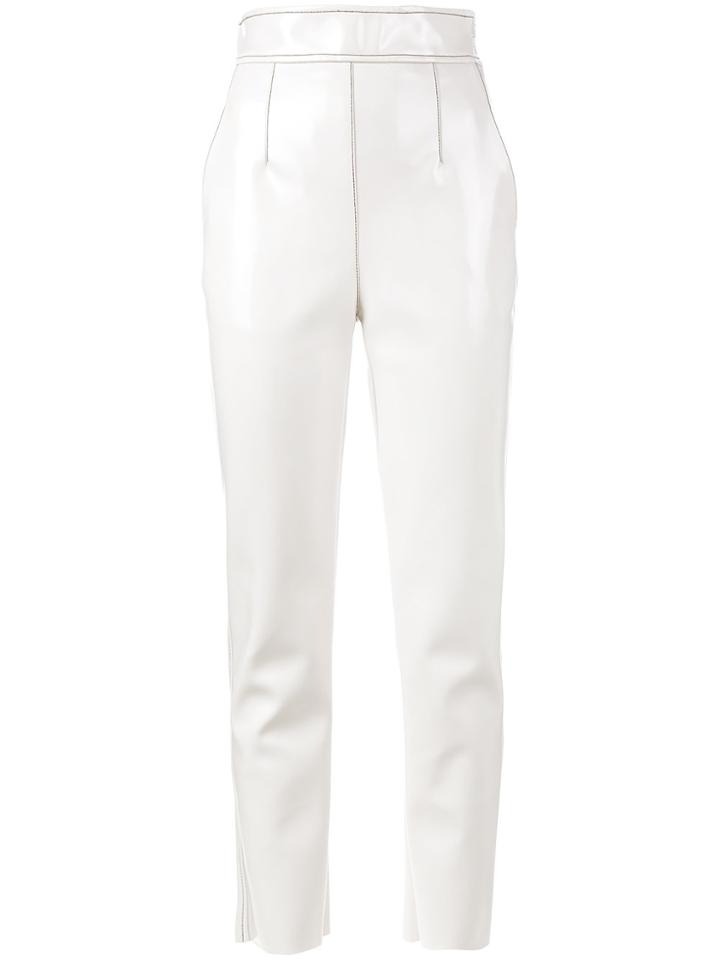 Philosophy Di Lorenzo Serafini High-waisted Pvc Trousers - Nude &