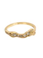 Marc Alary Diamond Cheetah Cycle Ring, Women's, Size: 6 3/4, Metallic, 18kt Gold/diamond