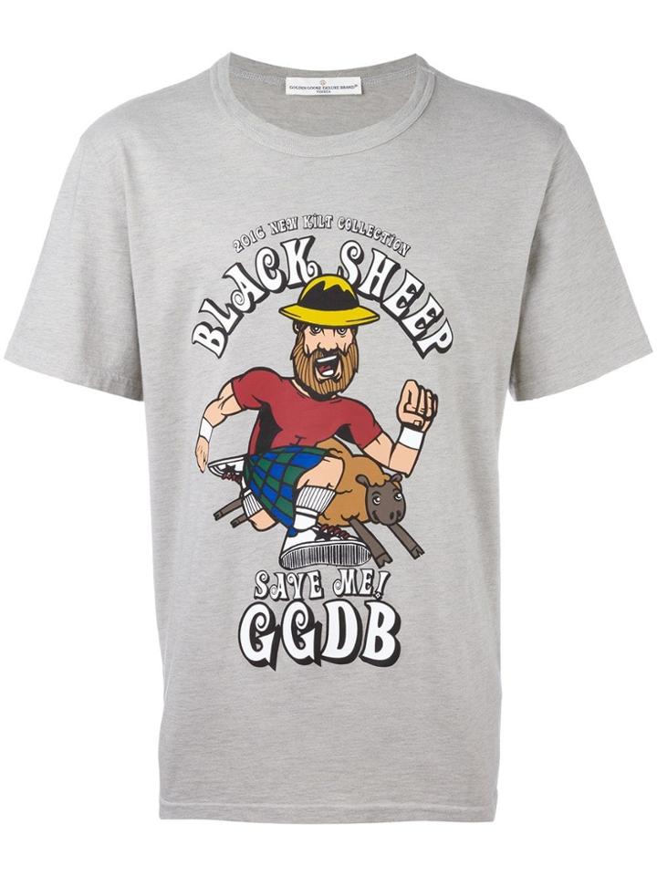 Golden Goose Deluxe Brand Black Sheep Print T-shirt - Grey