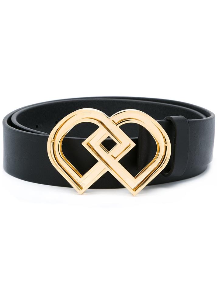 Dsquared2 'dd' Buckle Belt, Women's, Size: 80, Black, Leather