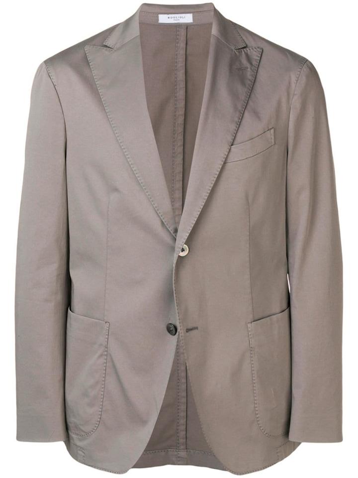 Boglioli Classic Single-breasted Blazer - Grey